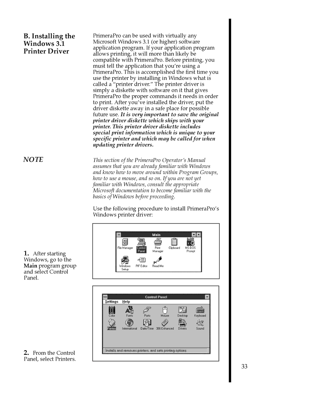 FARGO electronic 76500, 76505, 76501, 76502, 76504, 76503 manual Installing Windows Printer Driver 