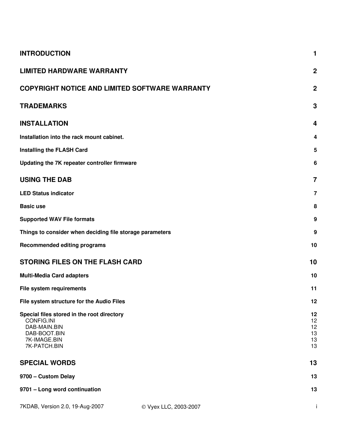 FARGO electronic 7KDAB manual Using the DAB 