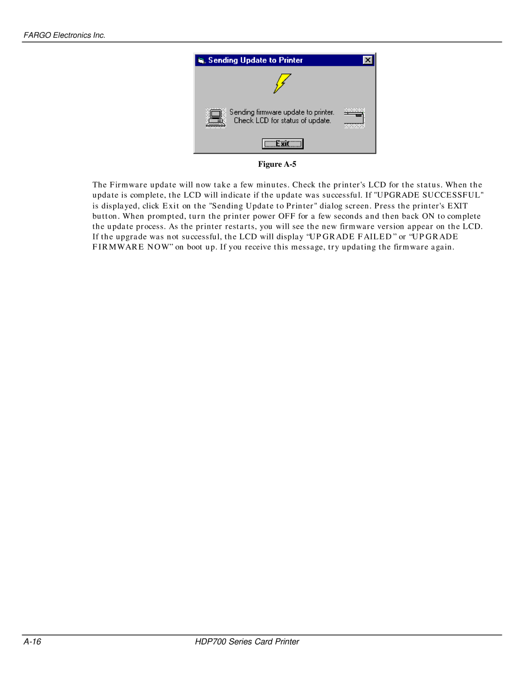 FARGO electronic HDP700 manual Figure A-5 