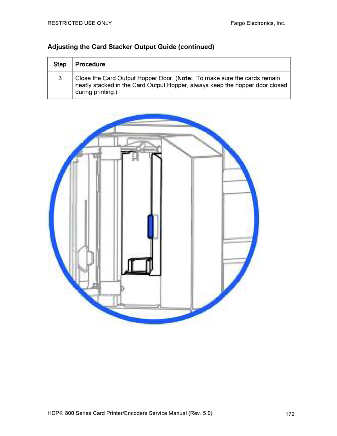 FARGO electronic HDP820 service manual 172 