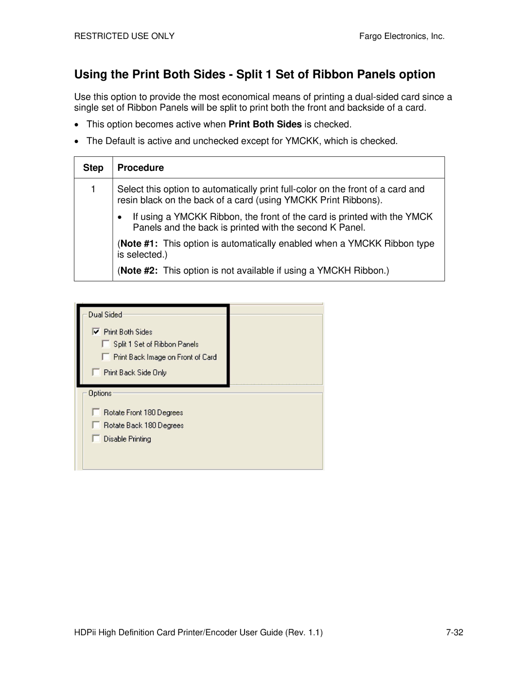 FARGO electronic HDPii manual Step Procedure 