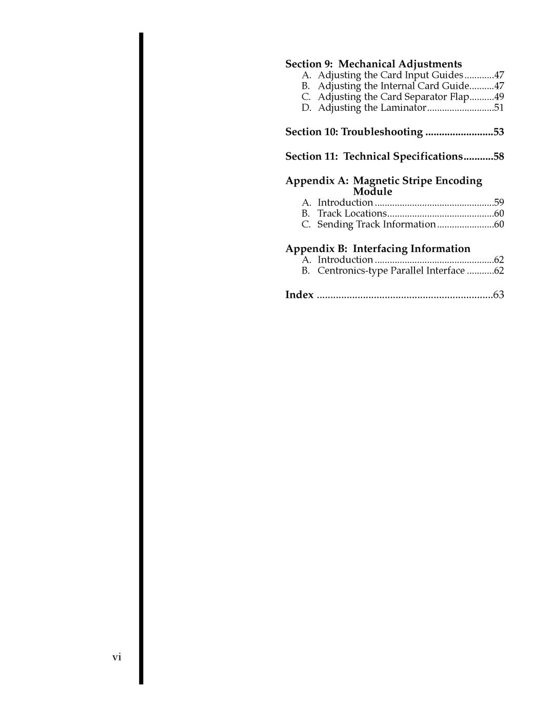 FARGO electronic II manual Appendix B Interfacing Information 