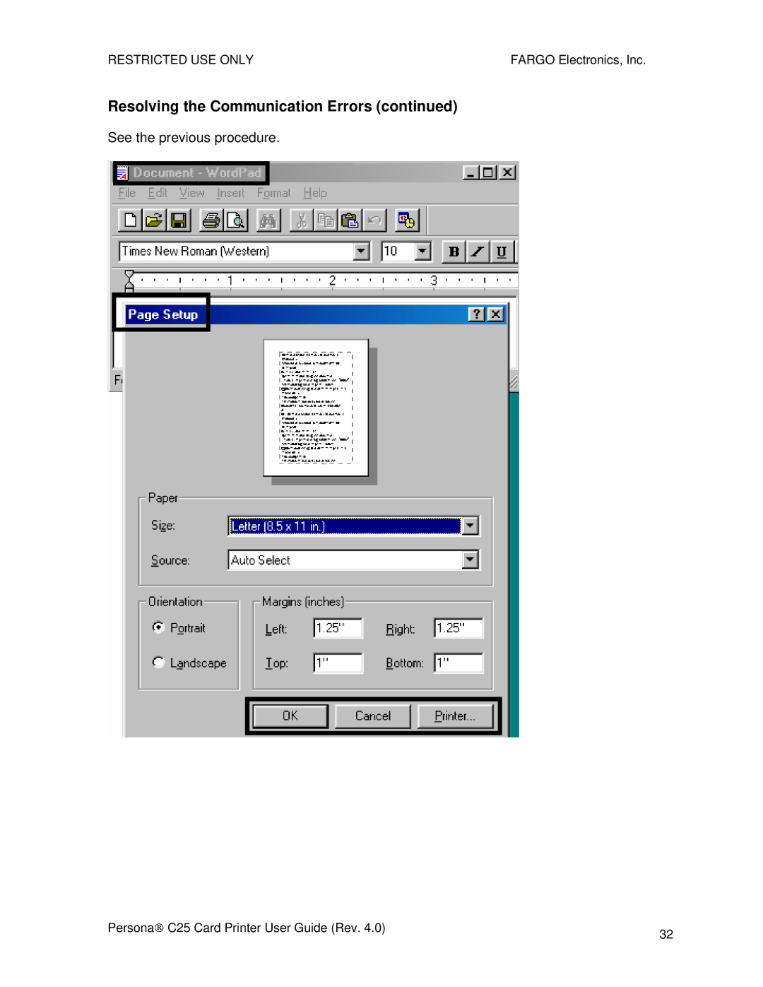 FARGO electronic S000256 manual See the previous procedure 