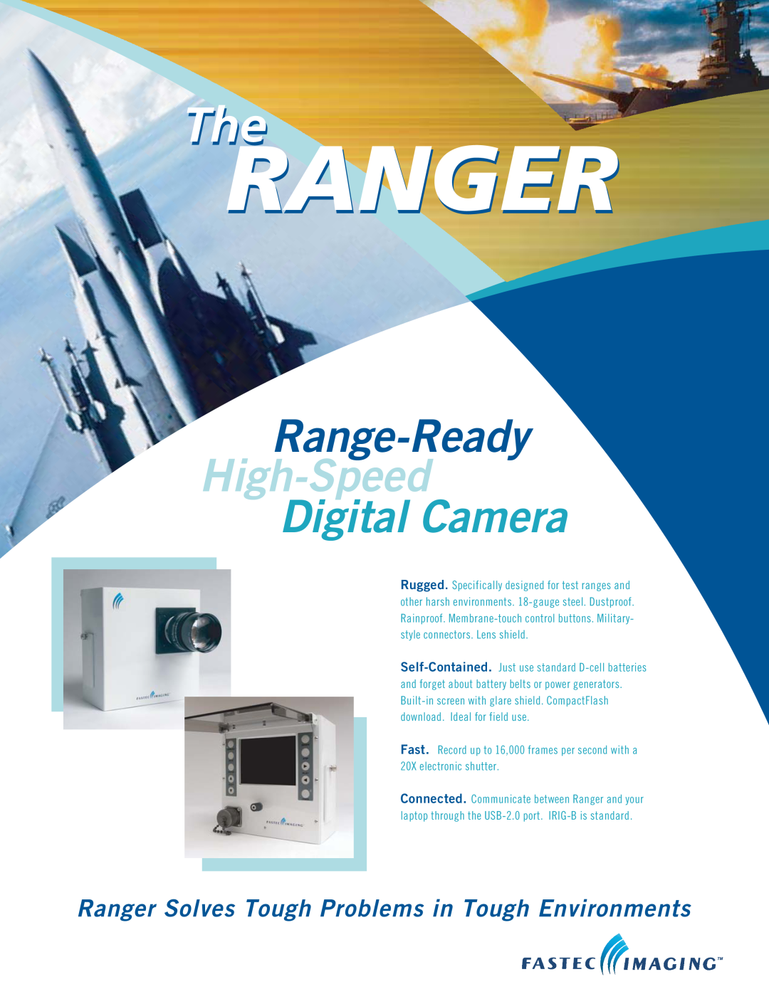 Fastec Imaging 250, HR, 125, 1000, 500 manual Ranger, Range-Ready, High-Speed, Digital Camera 