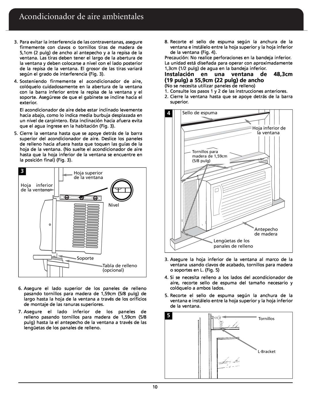 Fedders A6X05F2D important safety instructions Acondicionador de aire ambientales, Hoja superior 