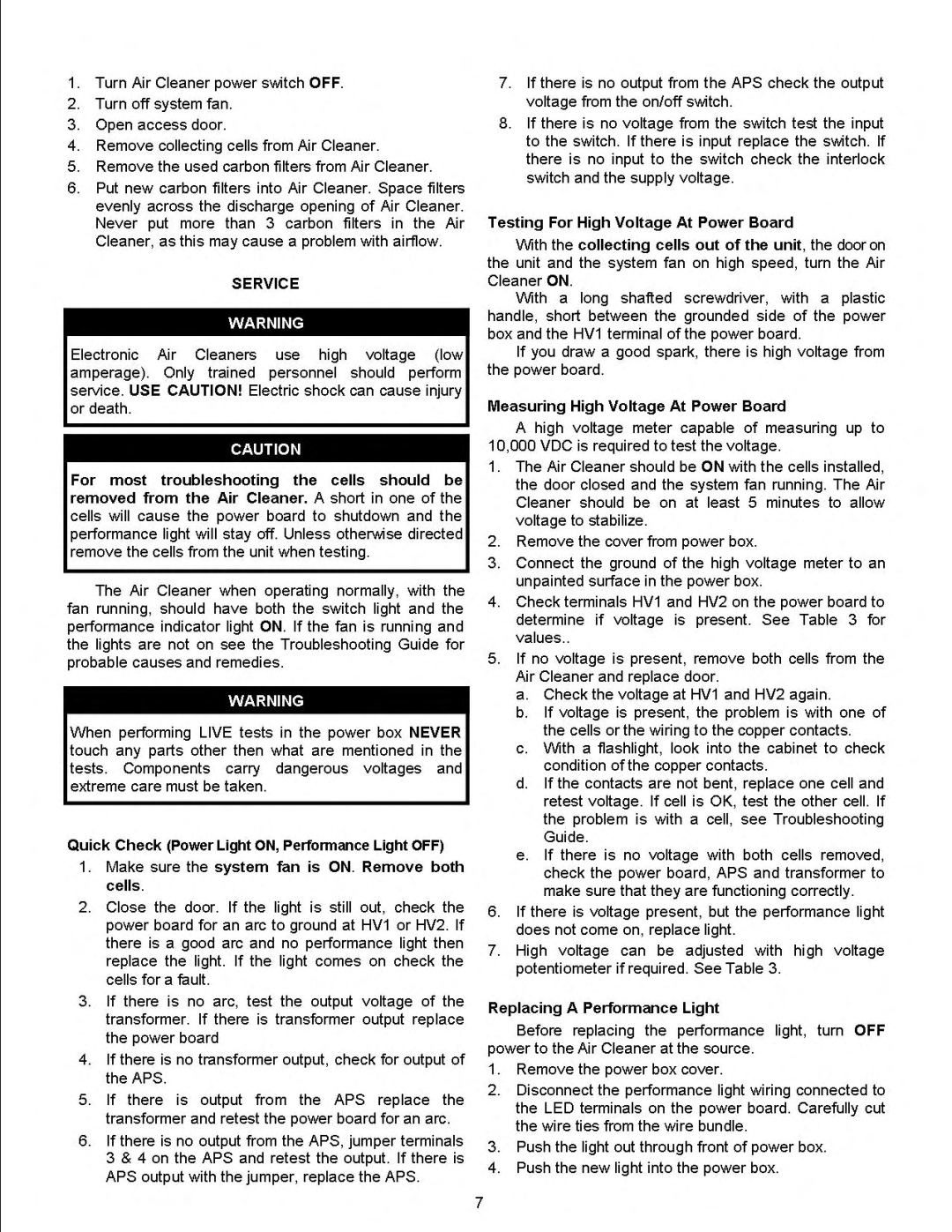 Fedders S1-EAC14002020, S1-EAC20002025, S1-EAC14001625 manual 