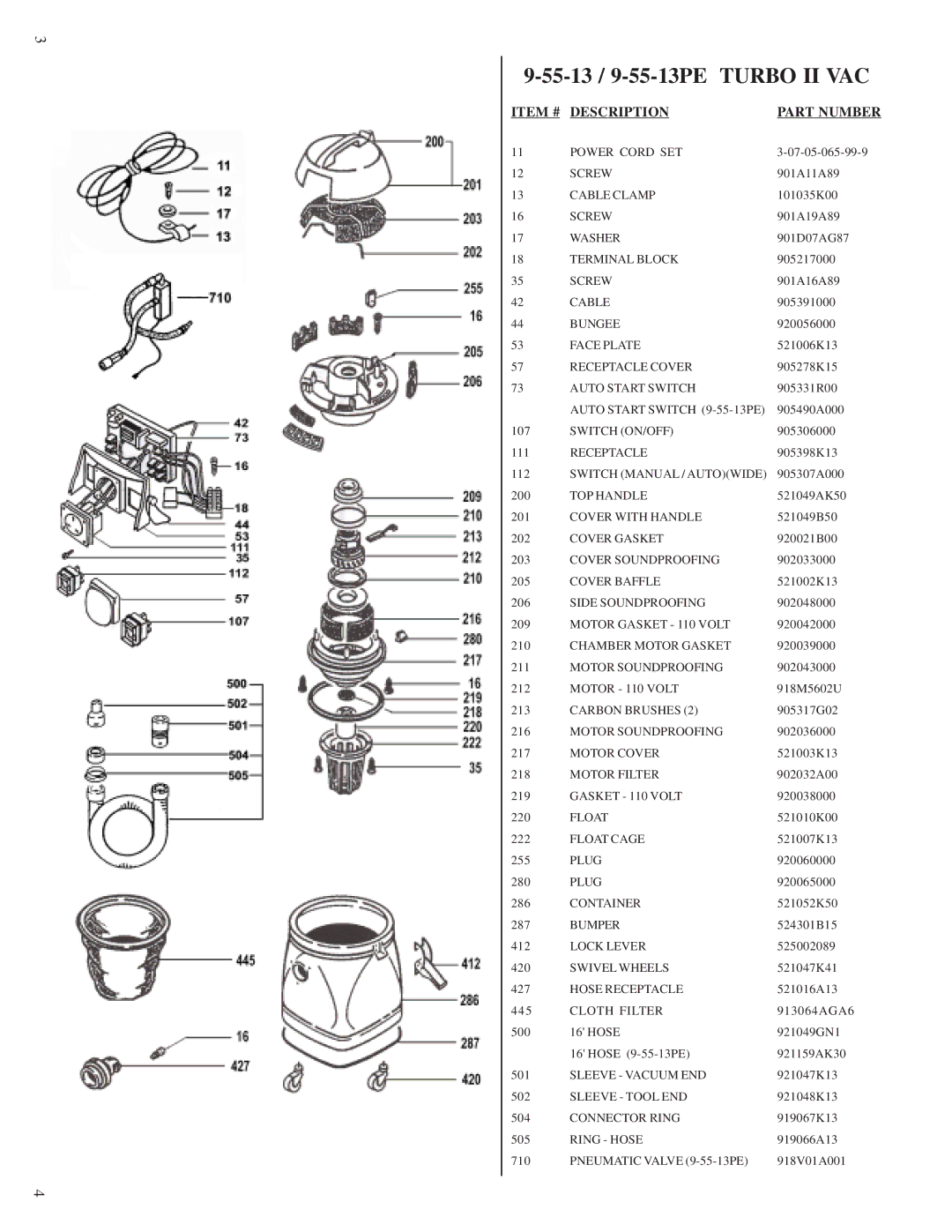 FEIN Power Tools manual 55-13 / 9-55-13PE Turbo II VAC 