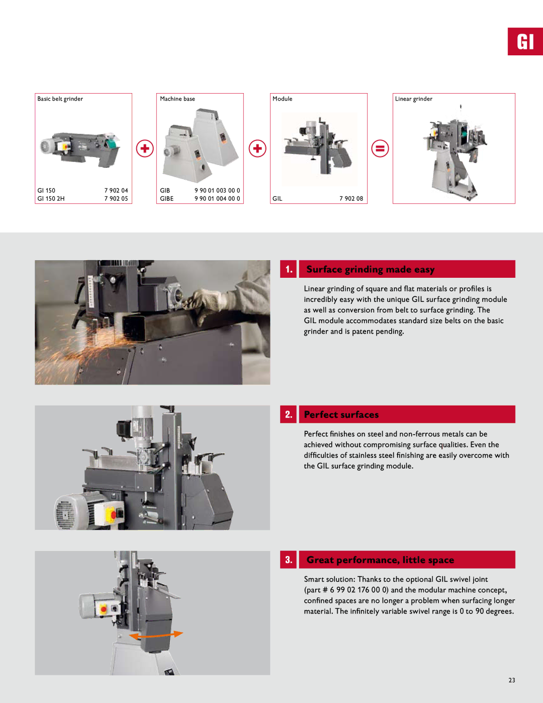 FEIN Power Tools Belt Grinder manual Surface grinding made easy, Perfect surfaces, Great performance, little space 