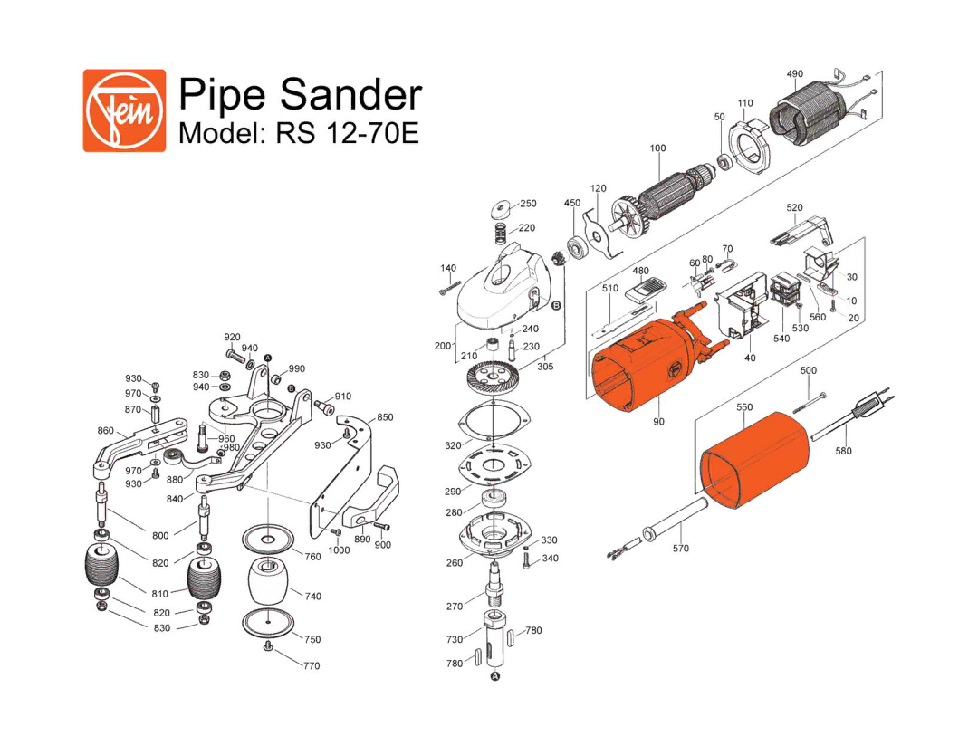 FEIN Power Tools RS 12-70E warranty 