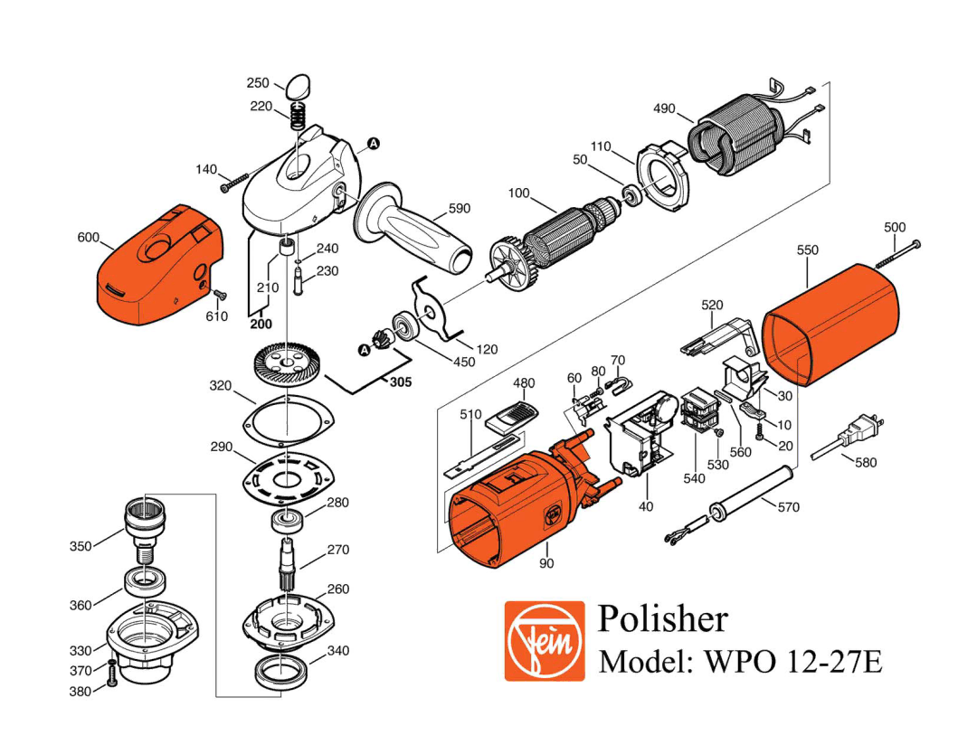 FEIN Power Tools WPO 12-27E warranty 