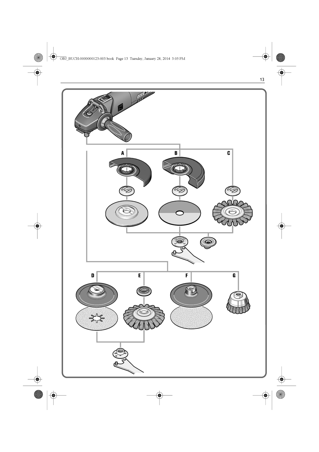 FEIN Power Tools WSG12-125P/N09, WSG8-125/N09, WSG15-125PS/N09, WSG8-115/N09, WSG15-150P/N09, WSG15-125P/N09, WSG11-125/N09 manual 