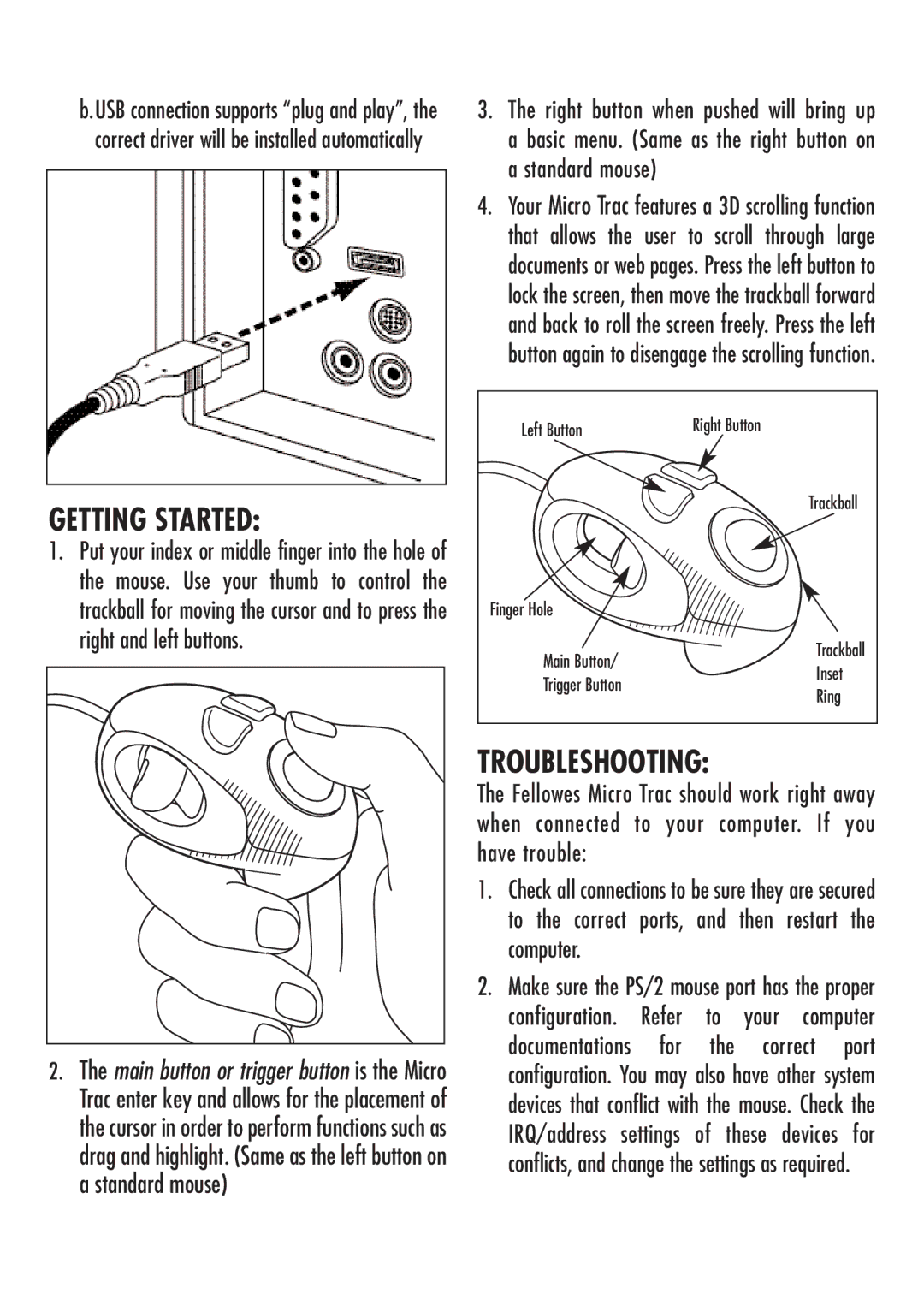 Fellowes Computer Accessories manual Getting Started, Troubleshooting 