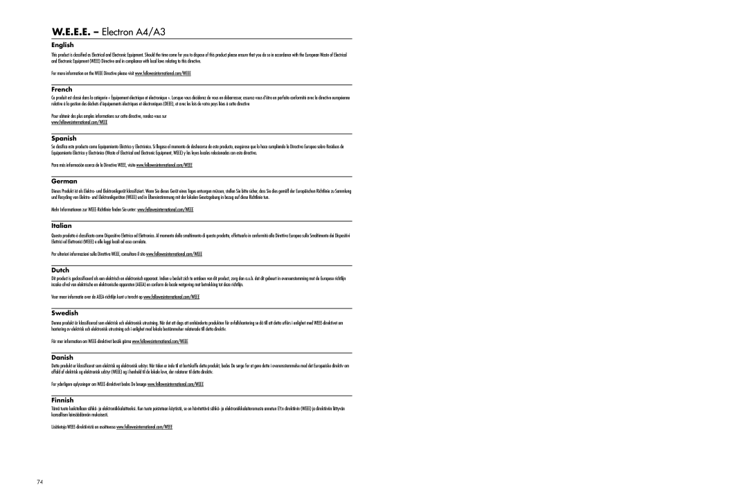 Fellowes Neutron Plus, Electron, Proton manual English, French, Spanish, German, Italian, Dutch, Swedish, Danish, Finnish 