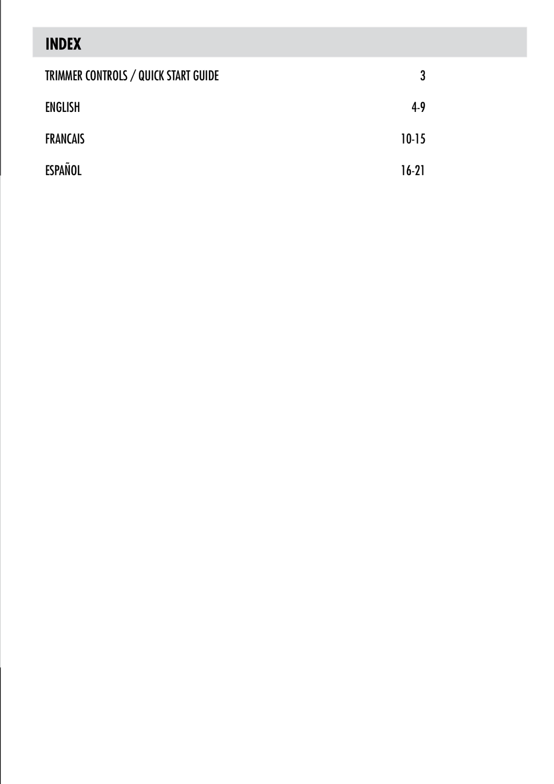 Fellowes PowerTrim manual Index 