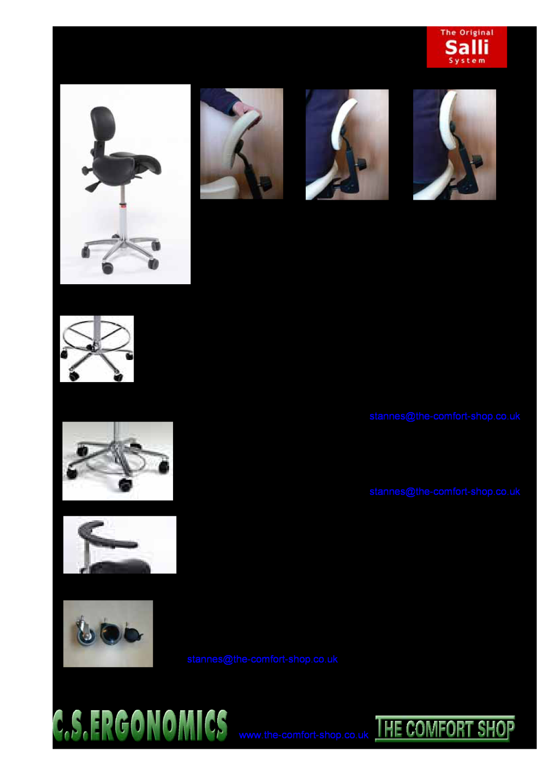 Fellowes RH 300 Accessories, Saddle Stools, A backrest in leather to match seat, £60 + VAT £70.50, £206.54 + VAT £242.68 