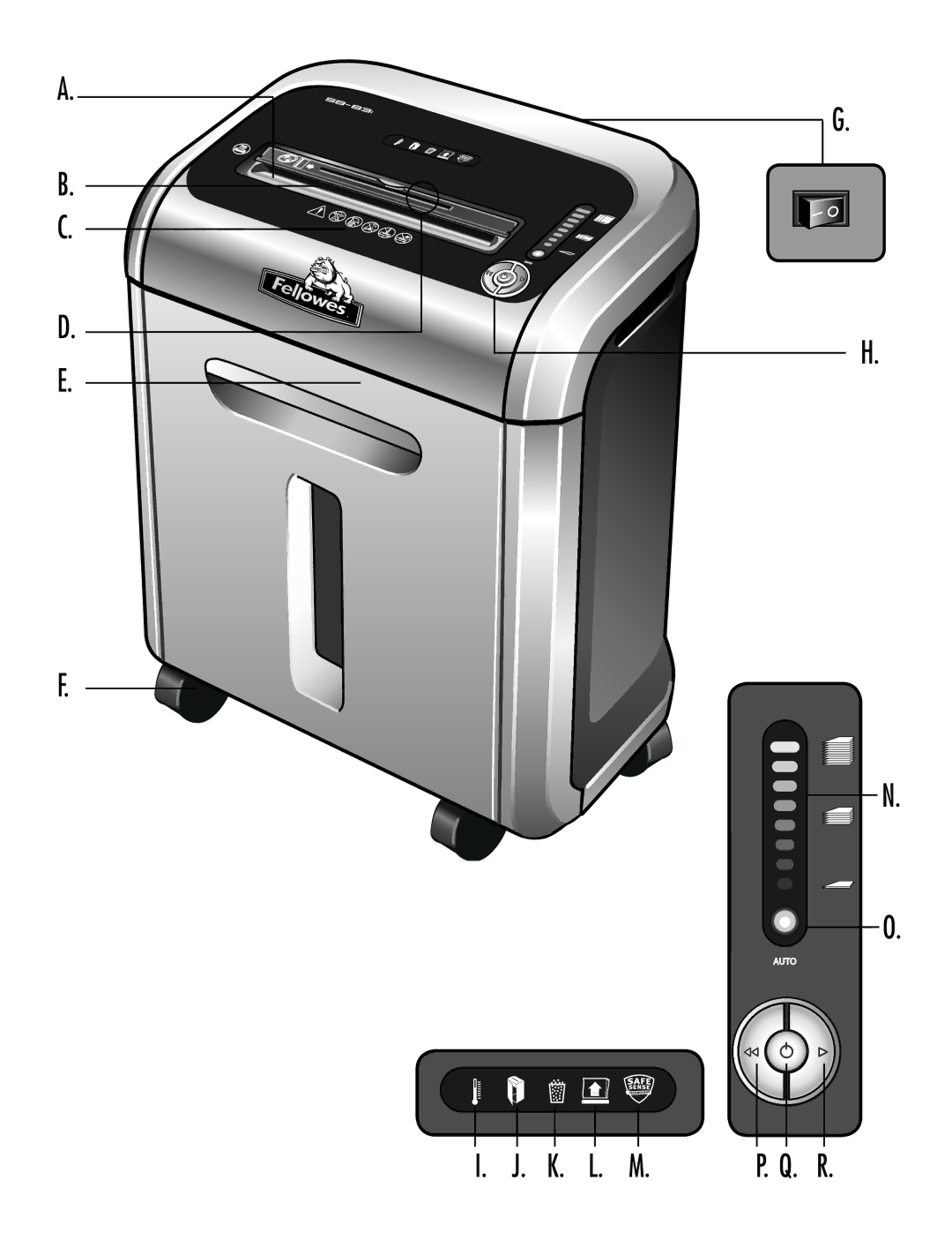 Fellowes SB-83I manual K. L. M 