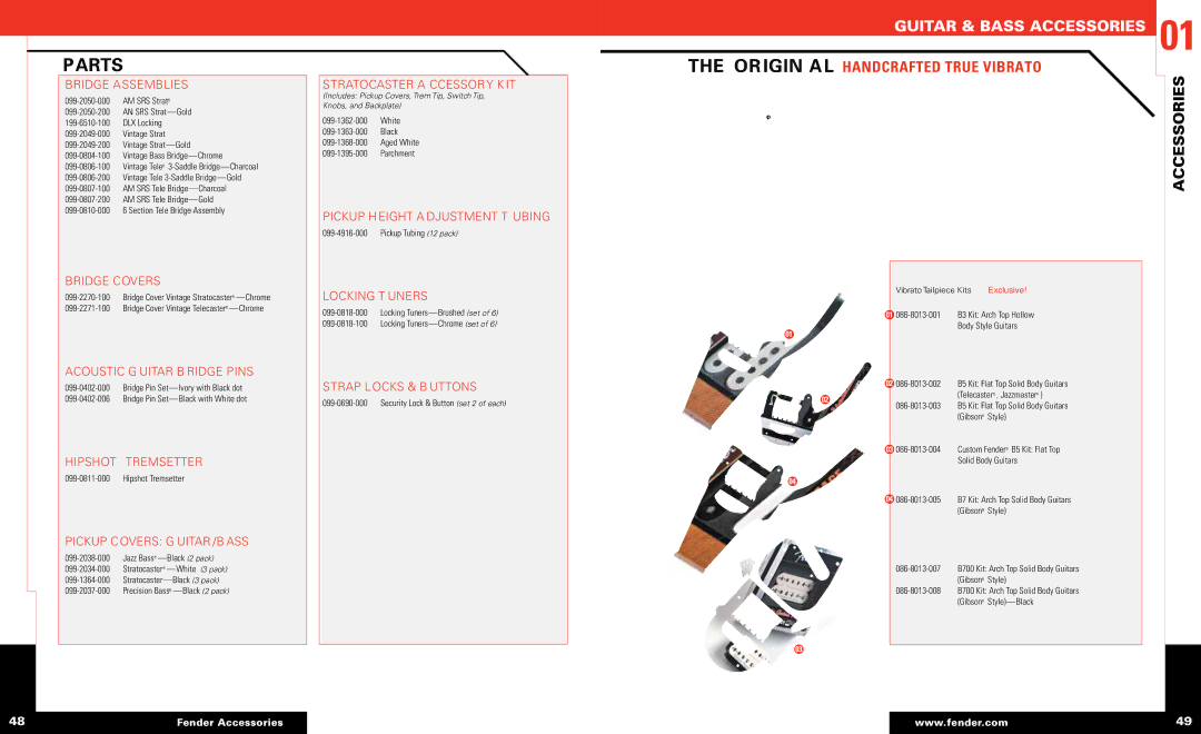 Fender 01 manual Parts 