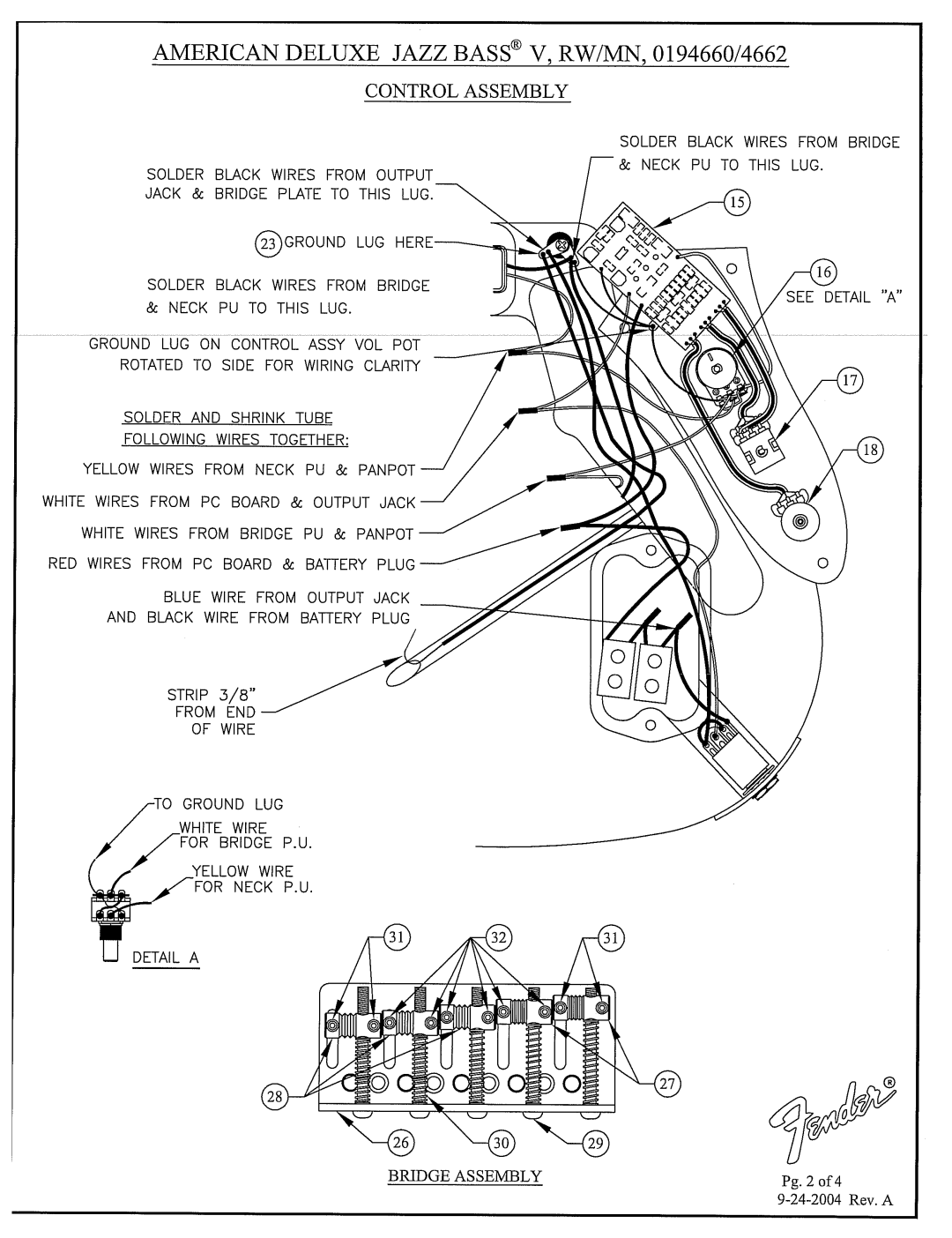 Fender 0194660/4662 manual 