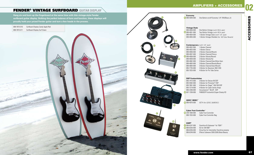 Fender 02 manual Fender VINTAGE SURFBOARD GUITAR DISPLAY, Amplifiers + Accessories, Fender Accessories 