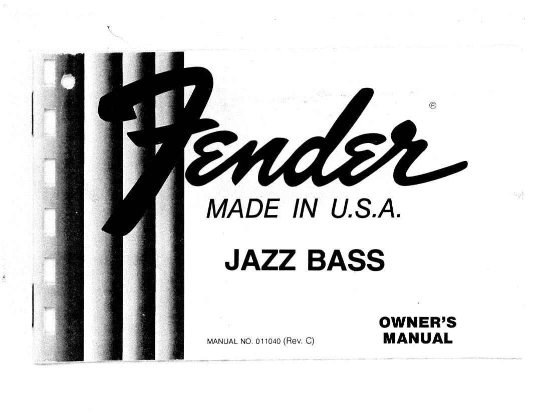 Fender 11040 manual 