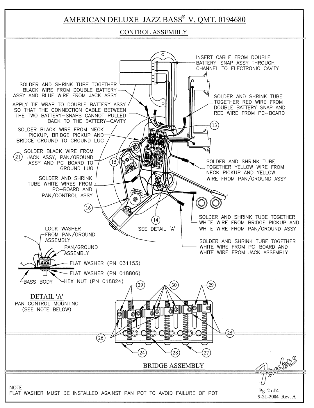 Fender 194680 manual 