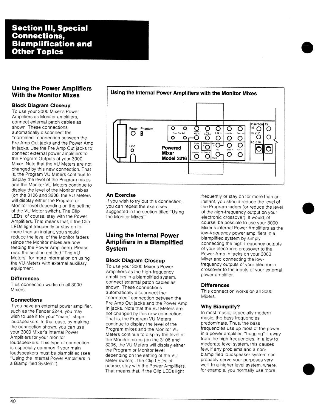 Fender 3106, 3216, 3212, 3206, 3208 manual 