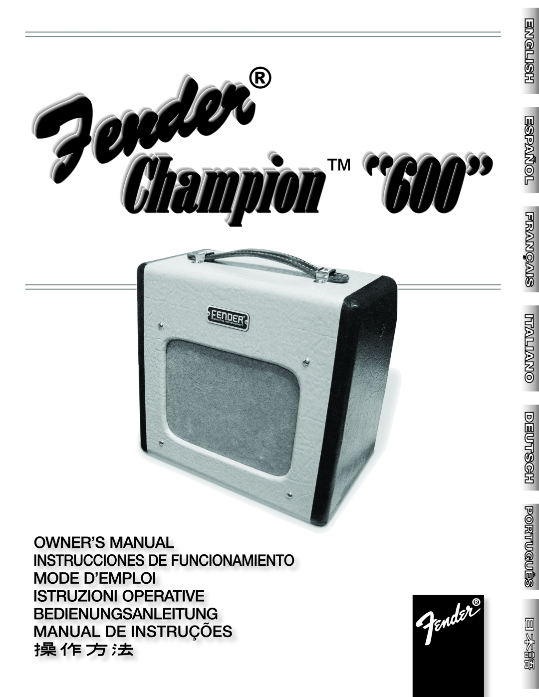 Fender 600 manual 