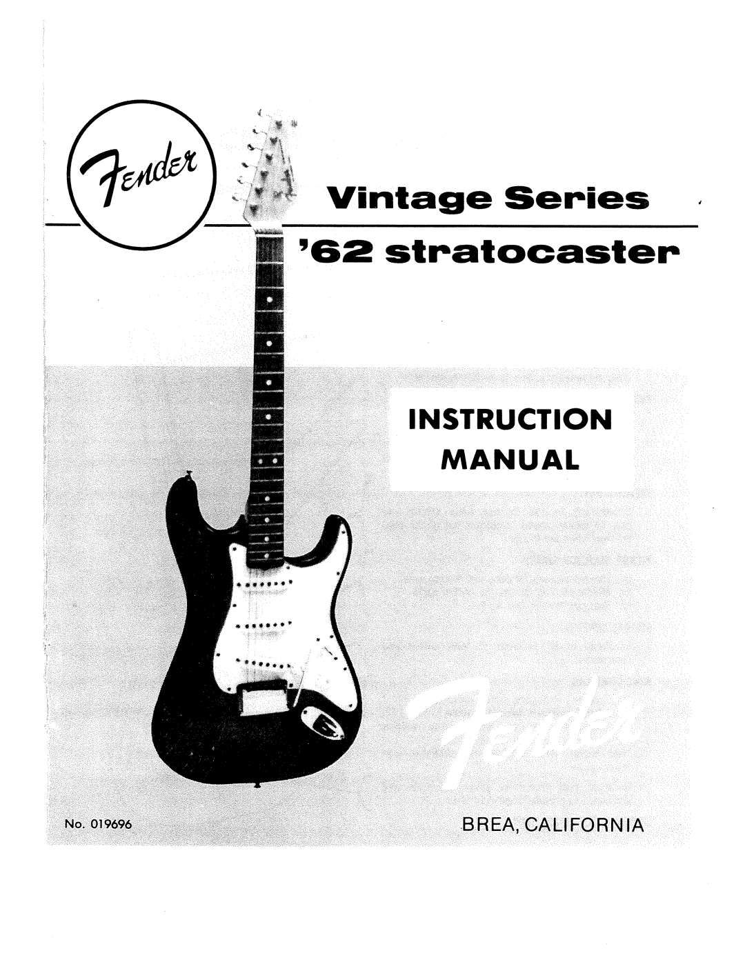 Fender 62 manual 