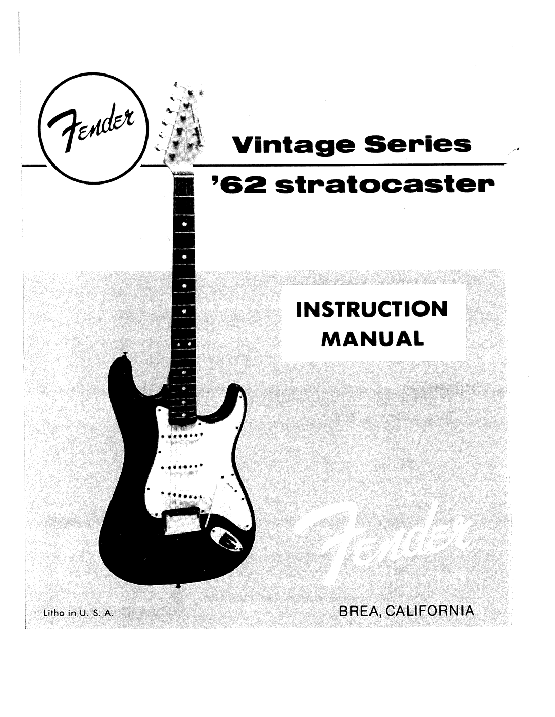 Fender 62 manual 