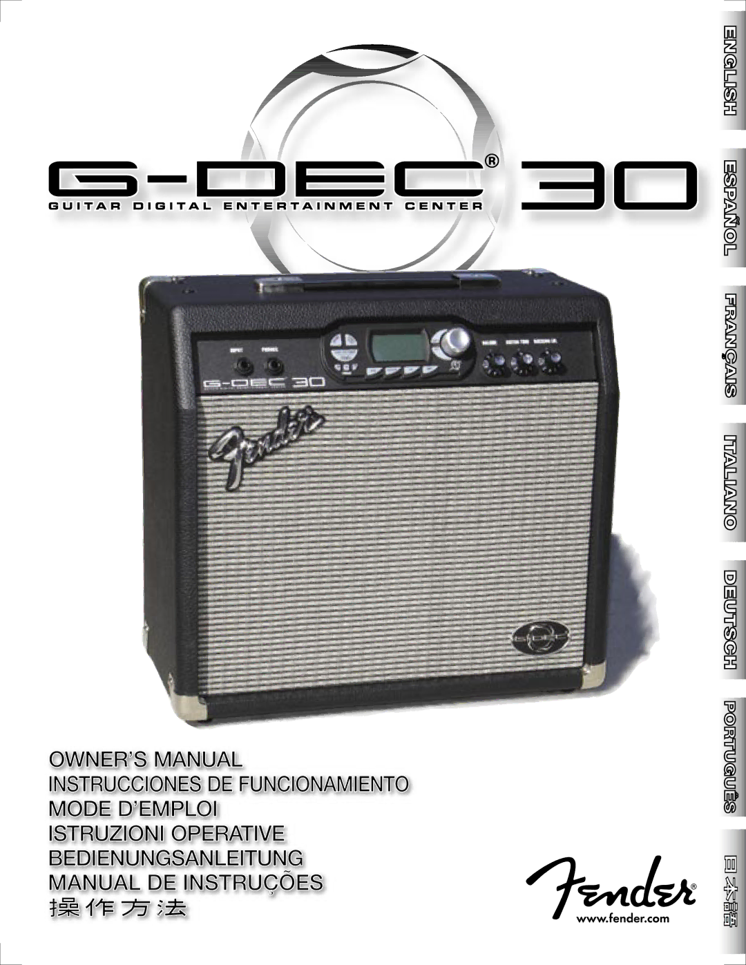 Fender G-DEC 30 manual 