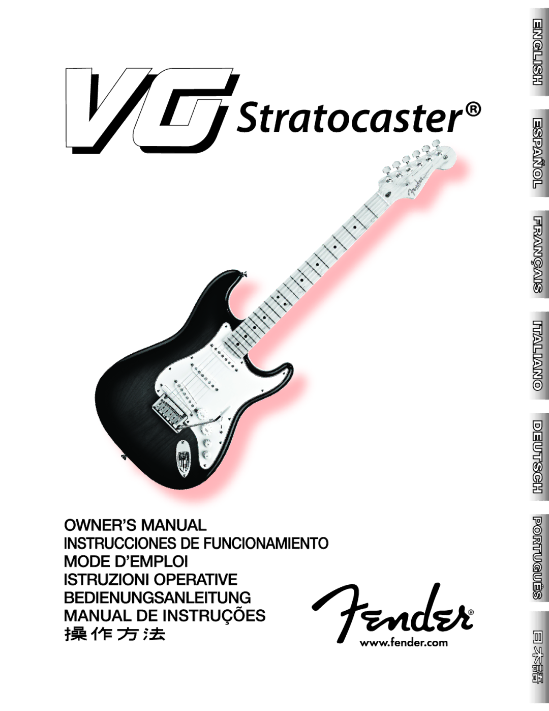 Fender Guitar manual Stratocaster 