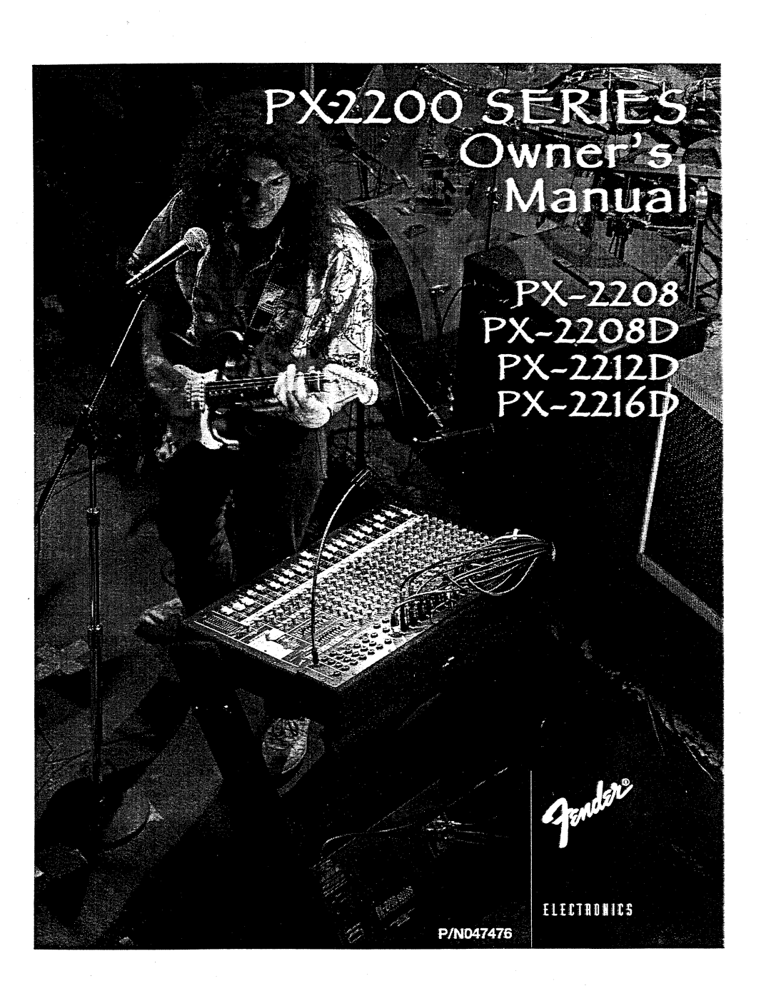 Fender PX-2216D, PX-2212D, PX-2208D manual 