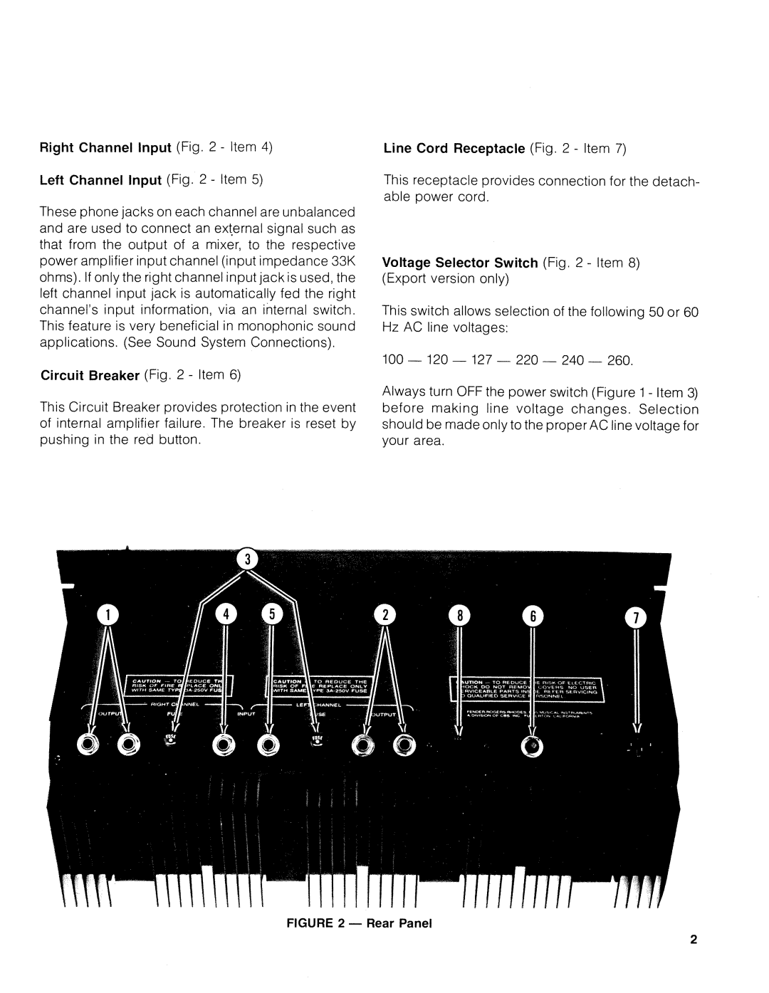 Fender SRA 200 manual 