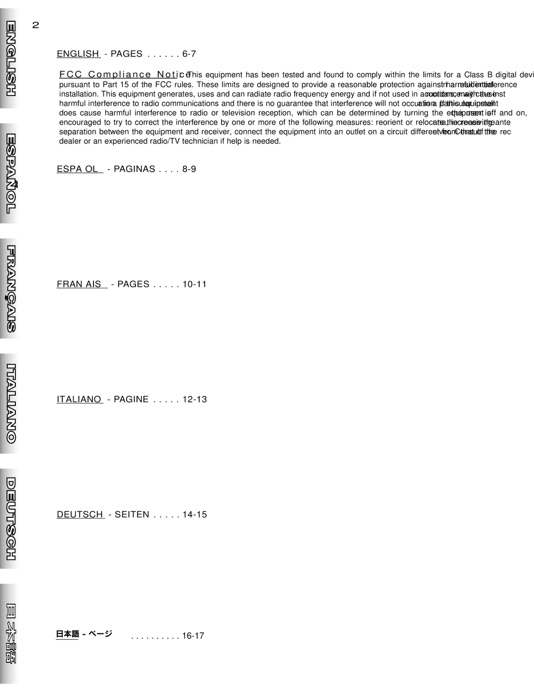 Fender Stage 1000, Stage 1600 manual English Pages 