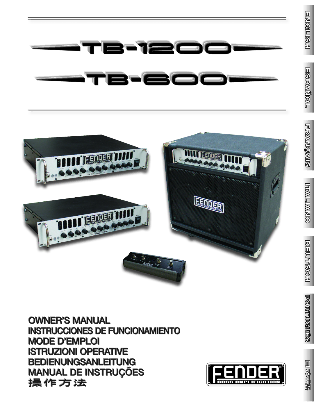 Fender TB-600, TB-1200 manual 