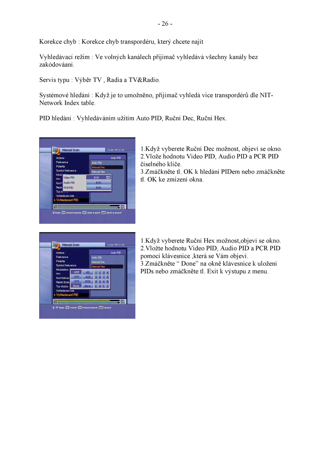 Ferguson HF 8900 HD, HF 8800 HD manual 