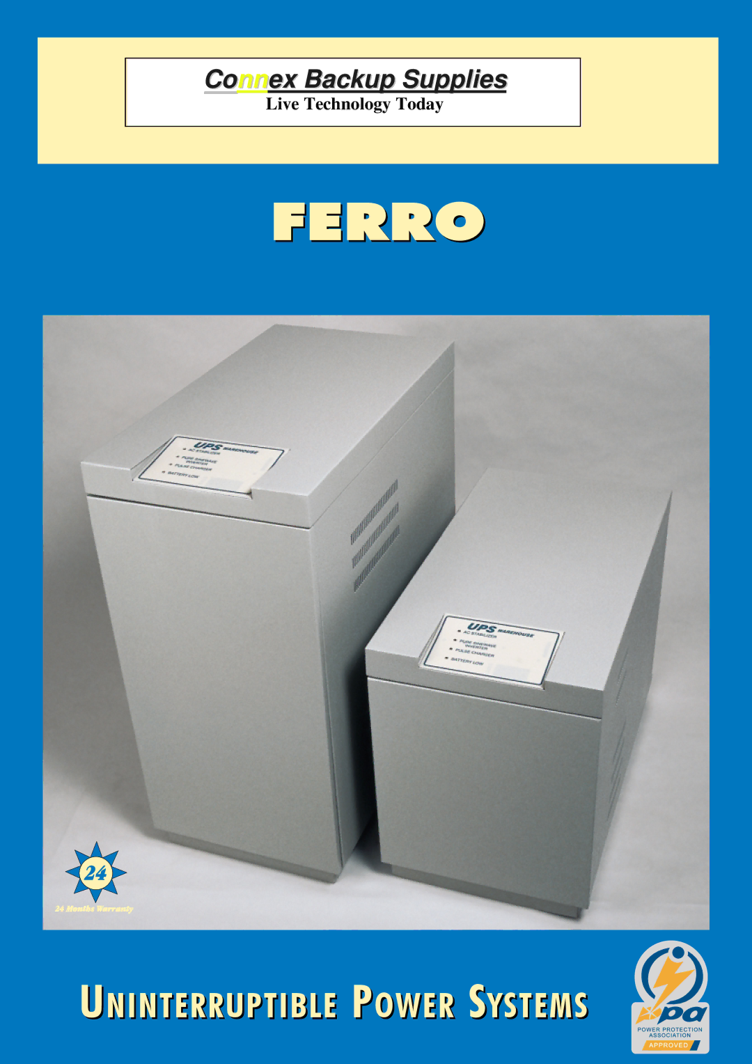 Ferro UPS manual Ferro, Uninterruptible Power Systems 