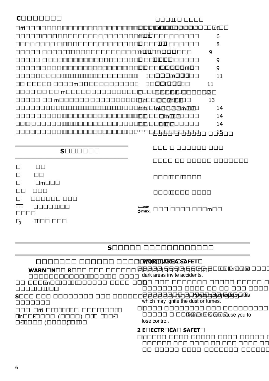 Festool 564274 instruction manual Contents, Symbols, Safety instructions General safety instructions 