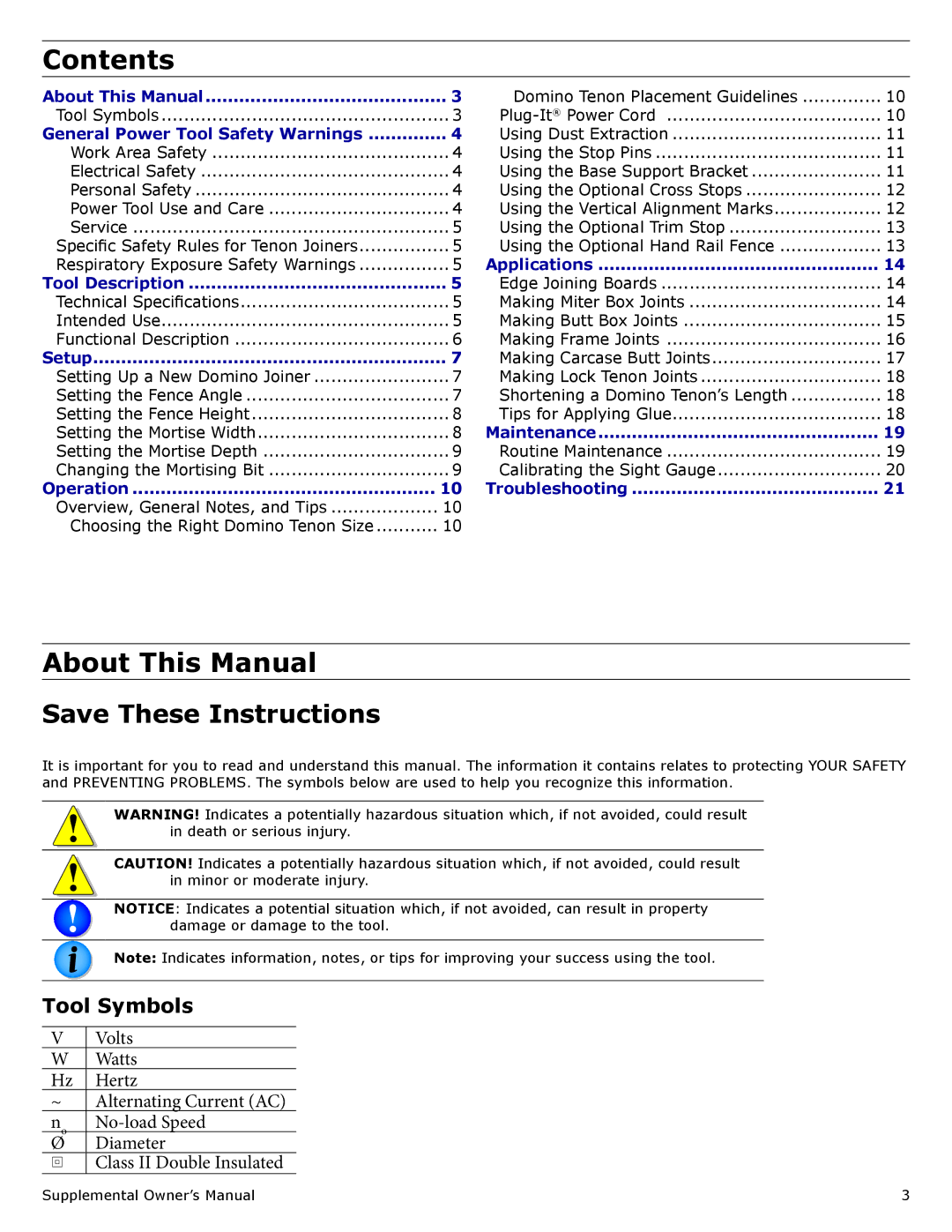 Festool PD574447, PI574447, PN574447, PN574422, PI574422 user manual Contents, About This Manual 