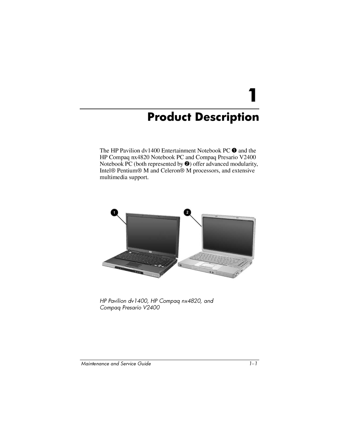 FHP DV1400 manual Product Description 