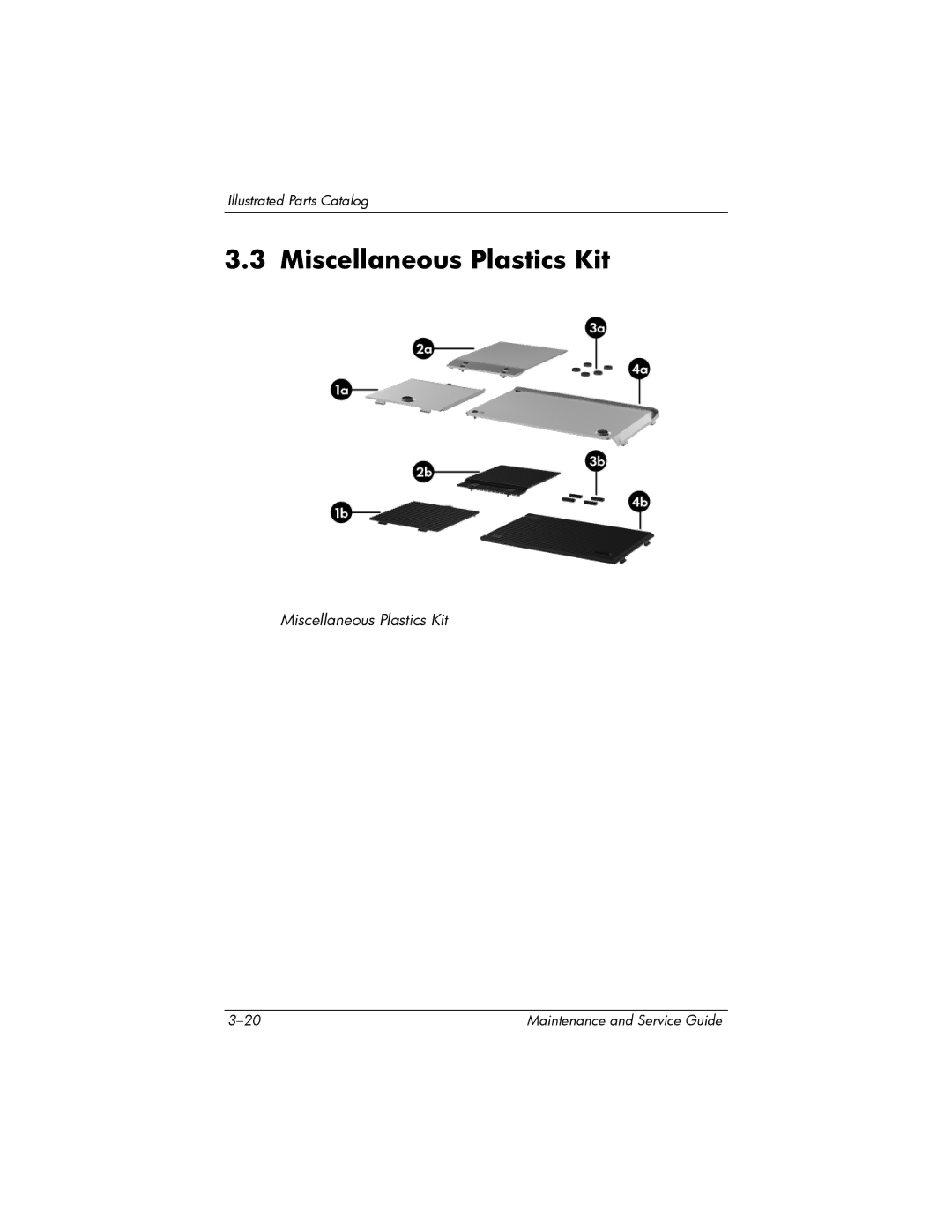 FHP DV1400 manual Miscellaneous Plastics Kit 