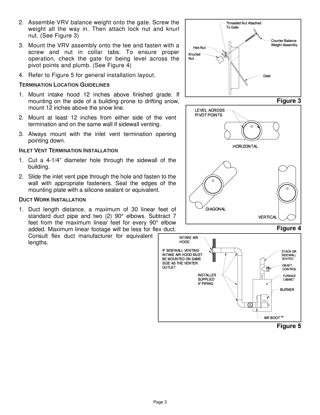 Field Controls 190CW7CS manual Termination Location Guidelines 