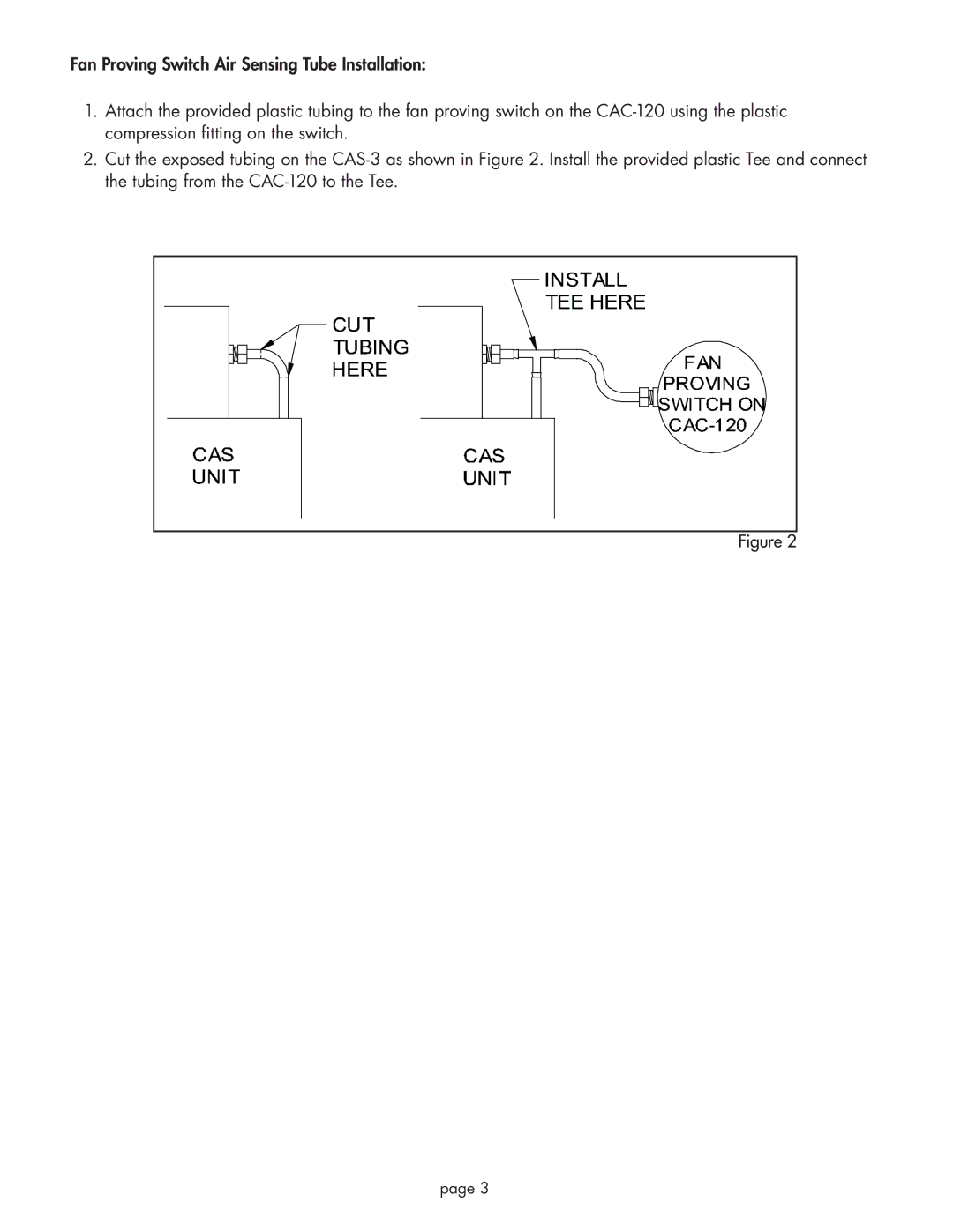 Field Controls CAC-120 installation instructions 