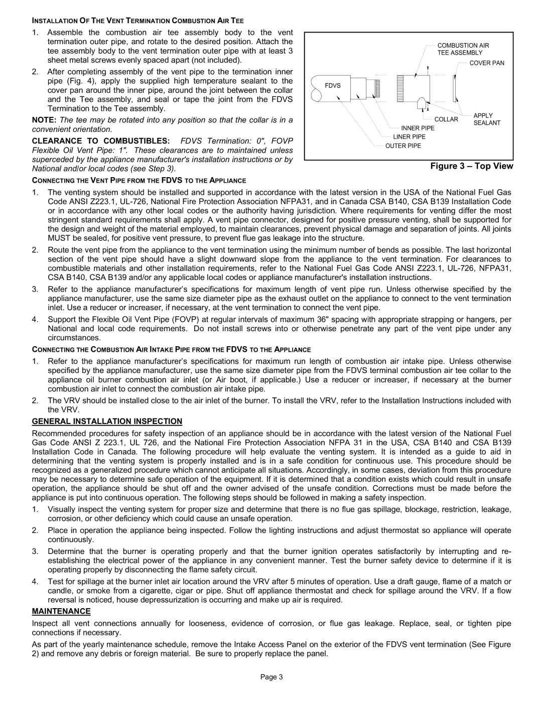 Field Controls FDVS installation instructions Convenient orientation 