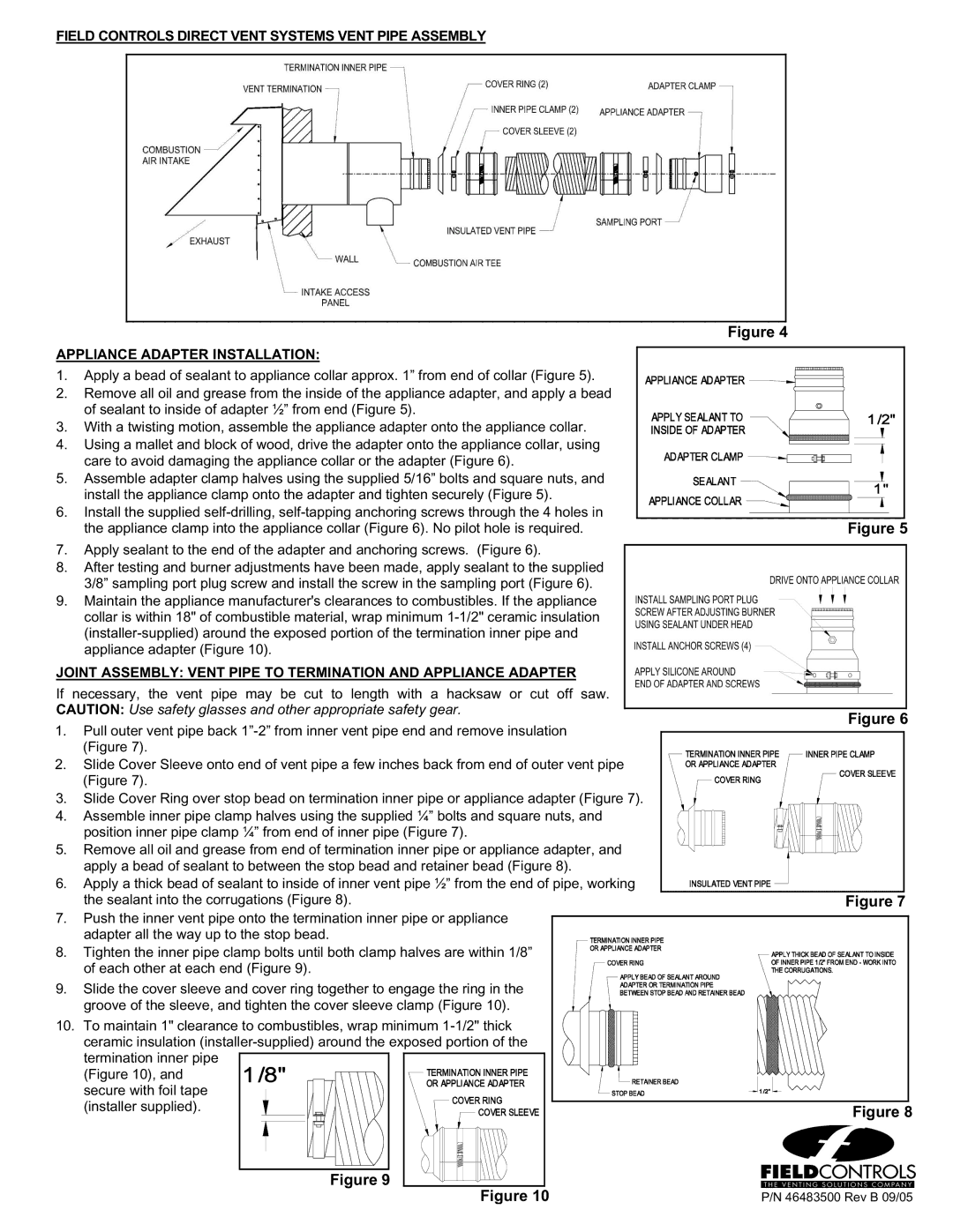 Field Controls FDVS installation instructions Rev B 09/05 