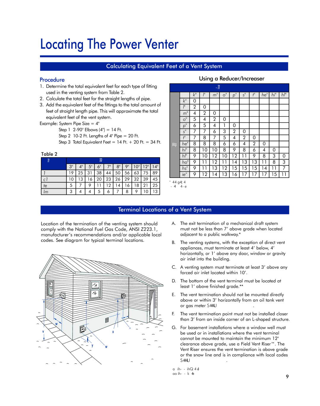 Field Controls Oil Venting Systems Locating The Power Venter, Calculating Equivalent Feet of a Vent System, Procedure 