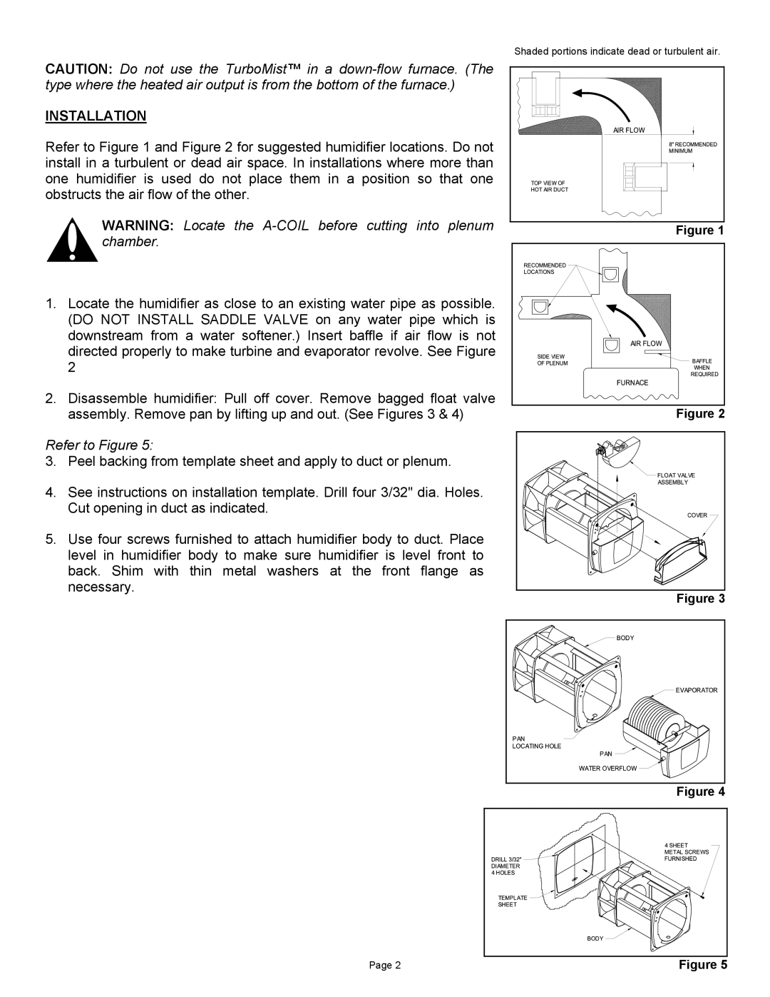 Field Controls TB-1 manual Installation, Refer to Figure 