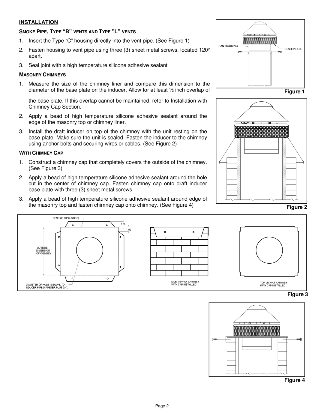 Field Controls TYPE C manual Installation 