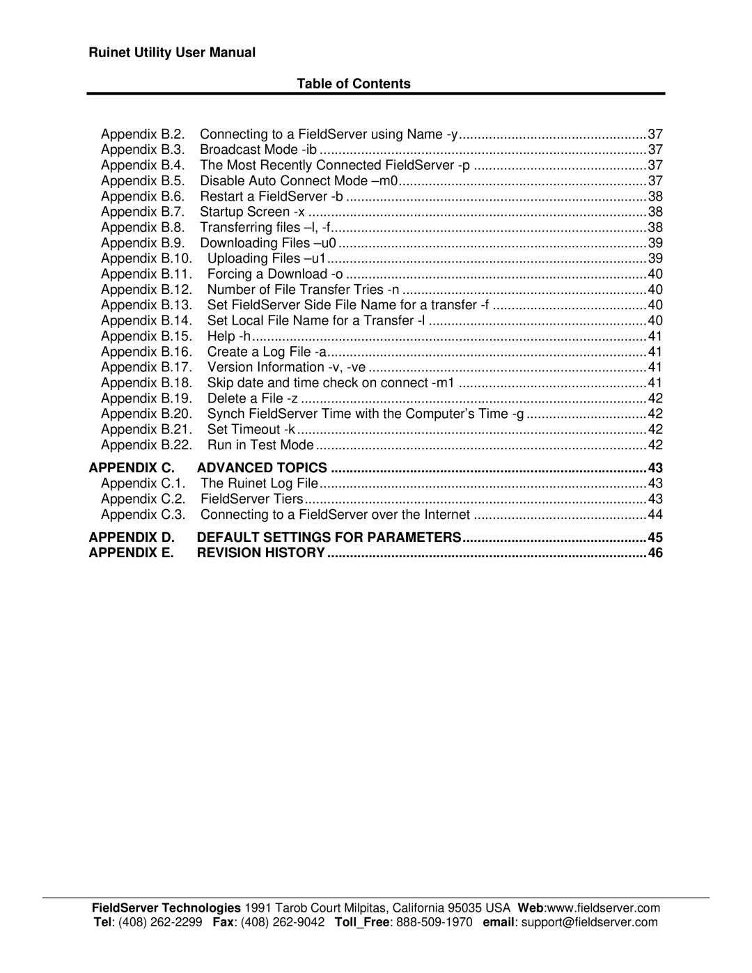 FieldServer 1.1 user manual Appendix C Advanced Topics 