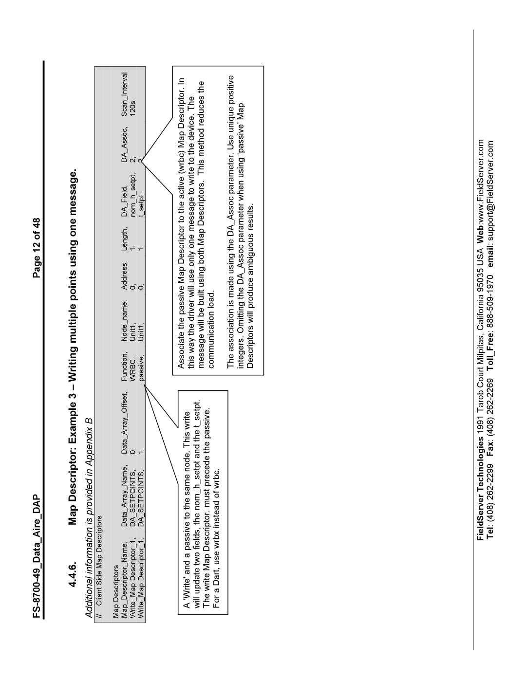 FieldServer FS-8704-49 instruction manual Additional information is provided in Appendix B 